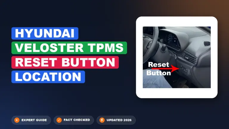 Hyundai Veloster TPMS Reset Button Location: Located & Clarified