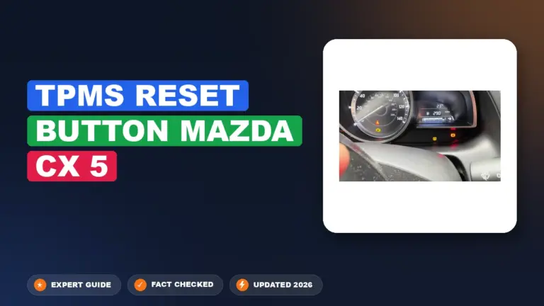 tpms reset button mazda cx-5: The Reset Procedure Decoded