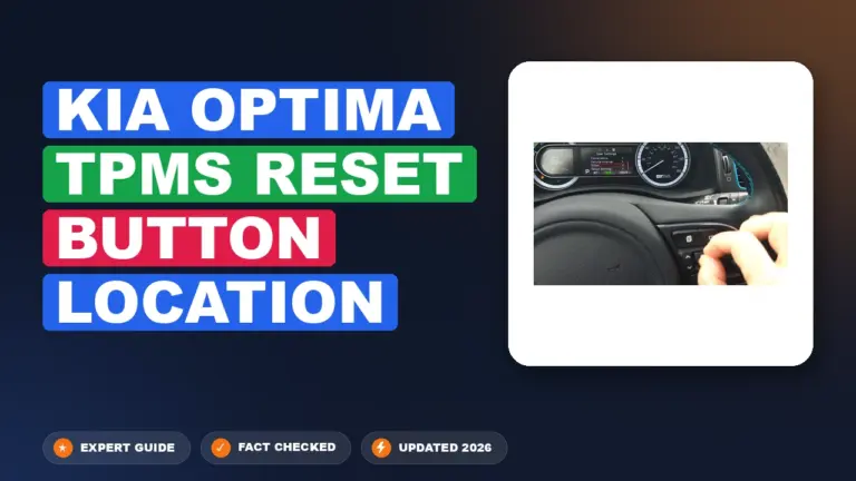 Kia Optima TPMS Reset Button Location: Debunked & Explained