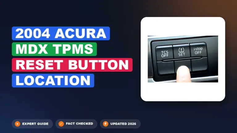 2004 Acura MDX TPMS Reset Button Location: Fact-Checked
