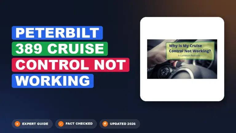 Peterbilt 389 Cruise Control Not Working: Diagnosed & Fixed