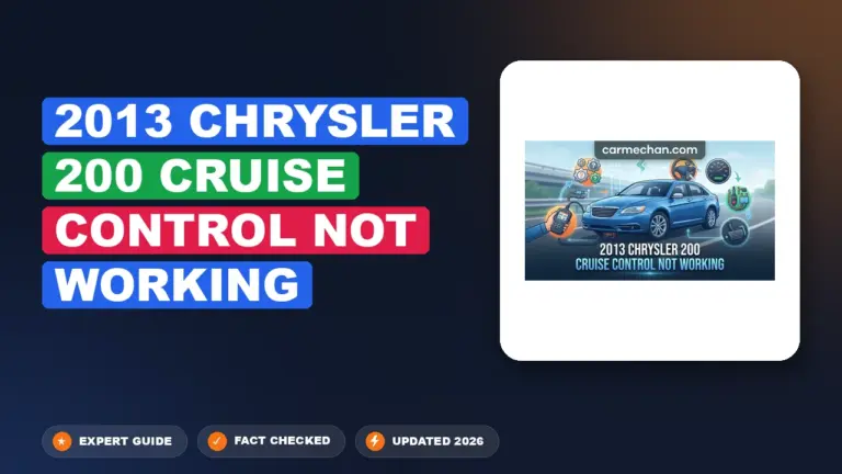 2013 Chrysler 200 Cruise Control Not Working: Diagnosed & Fixed