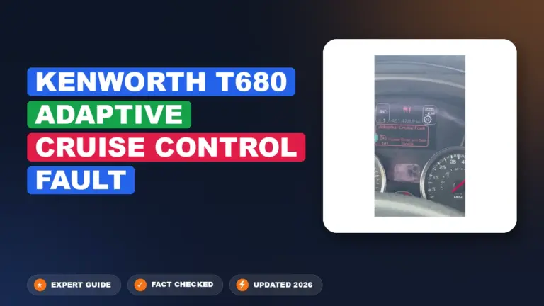 Kenworth T680 Adaptive Cruise Control Fault: Diagnosed & Fixed