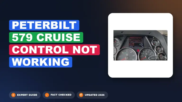 Peterbilt 579 Cruise Control Not Working: Diagnosed & Fixed