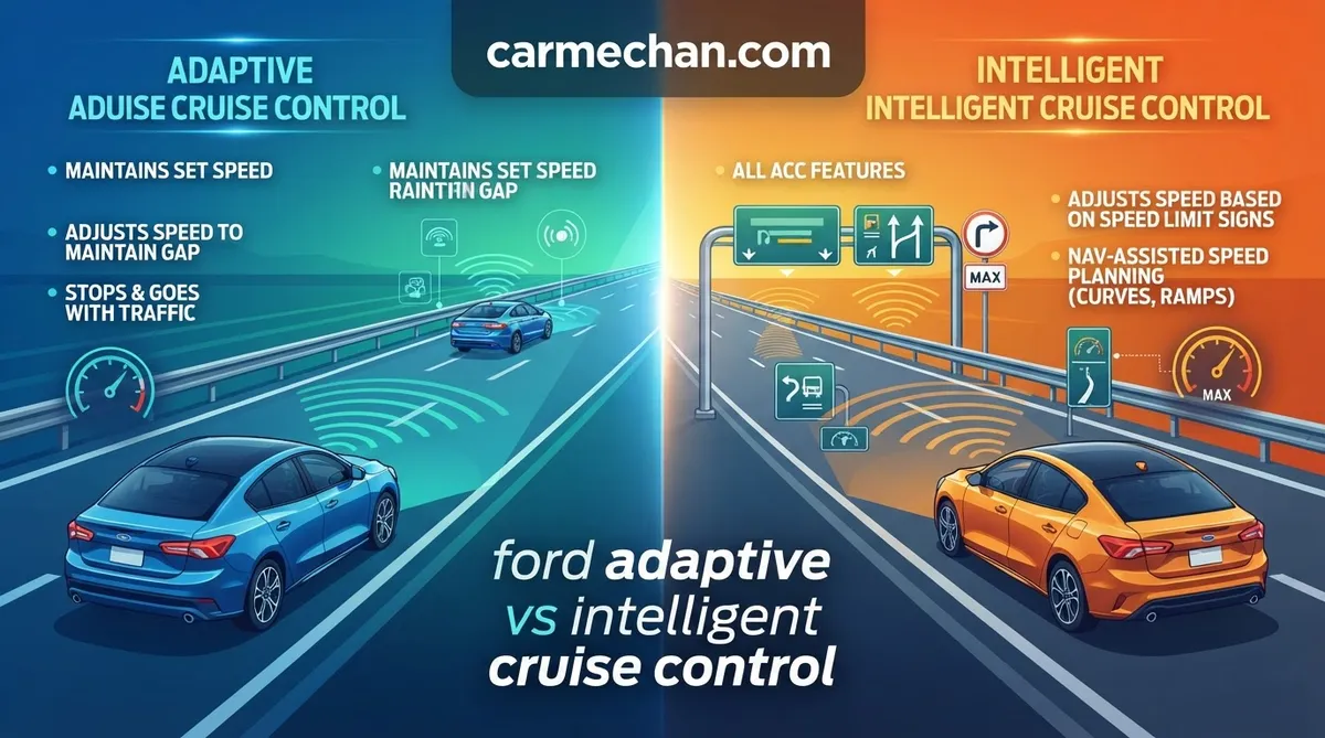 ford adaptive vs intelligent cruise control