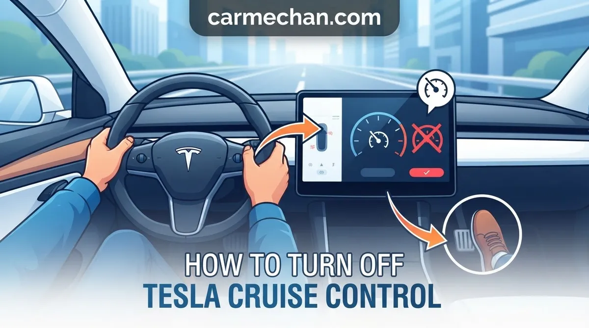 how to turn off tesla cruise control