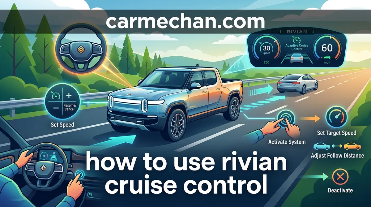 how to use rivian cruise control