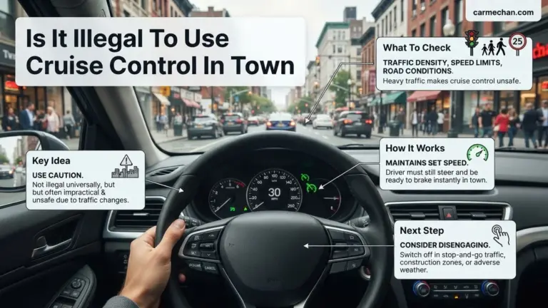 Is It Illegal to Use Cruise Control in Town? A 2026