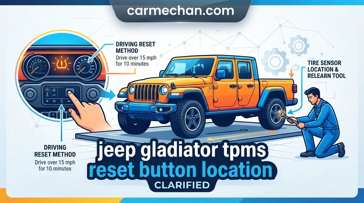 jeep gladiator tpms reset button location