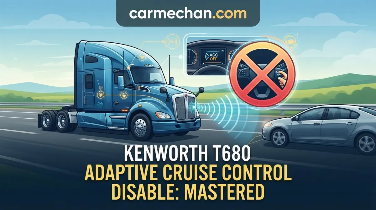 kenworth t680 adaptive cruise control disable