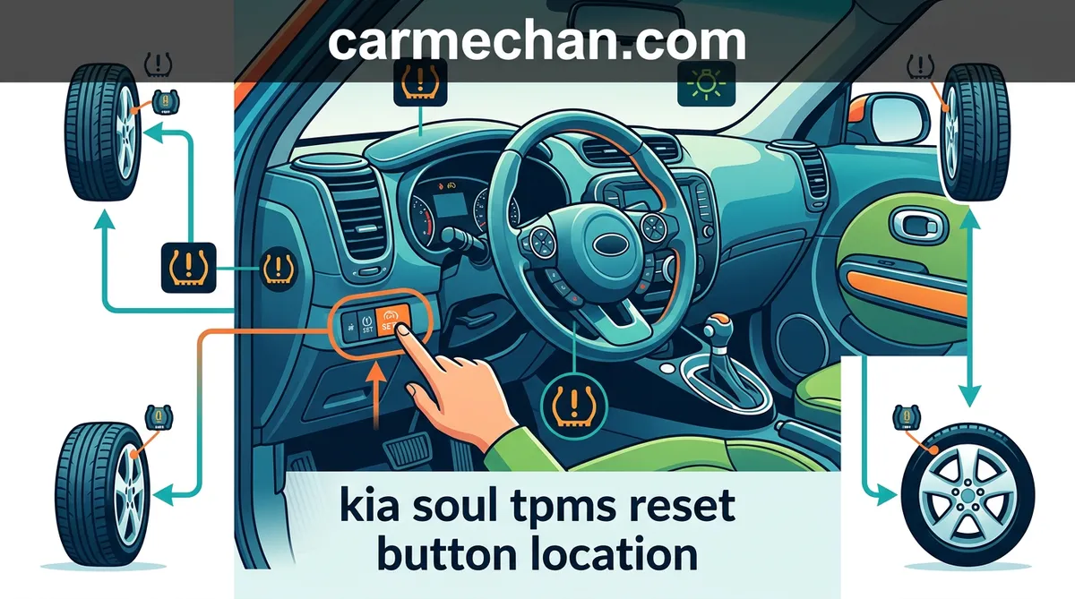 kia soul tpms reset button location