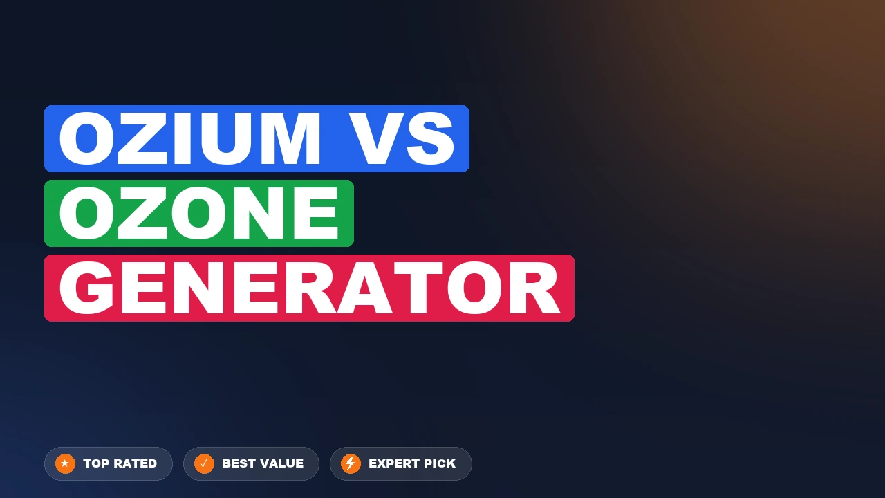 Ozium vs Ozone Generator side-by-side comparison