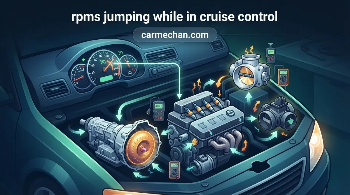rpms jumping while in cruise control