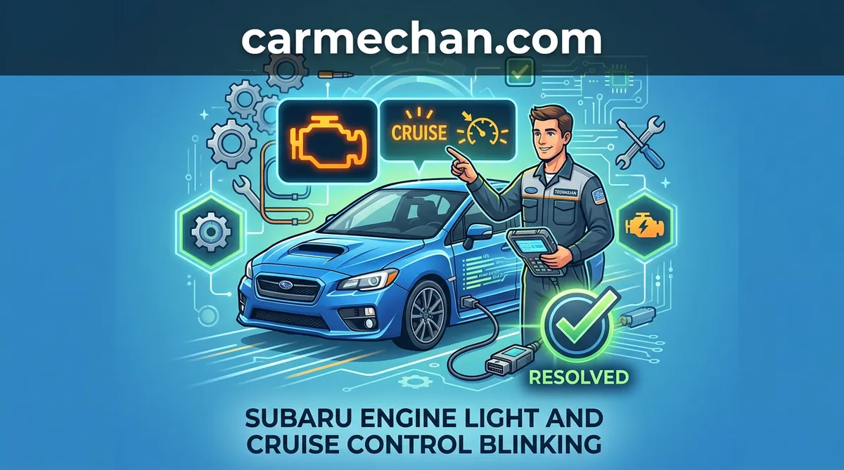 subaru engine light and cruise control blinking