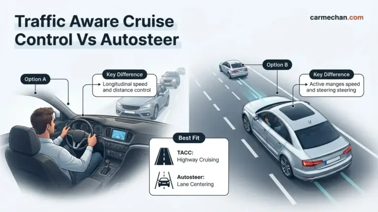 Traffic Aware Cruise Control vs Autosteer 2026 Expert Guide