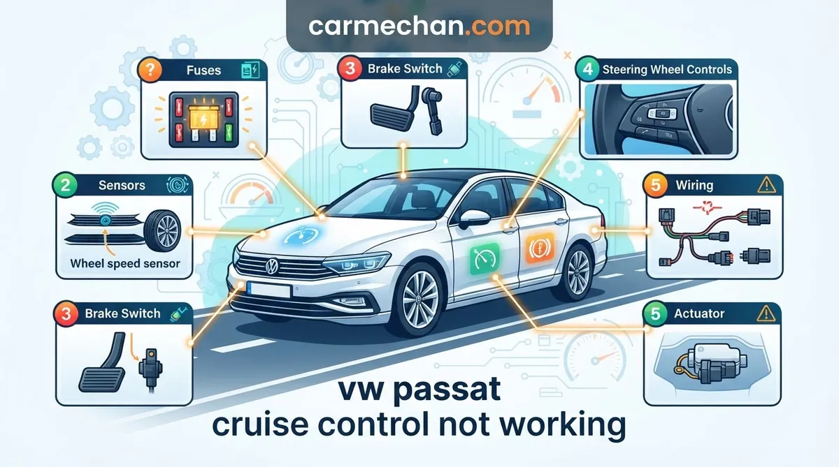 vw passat cruise control not working