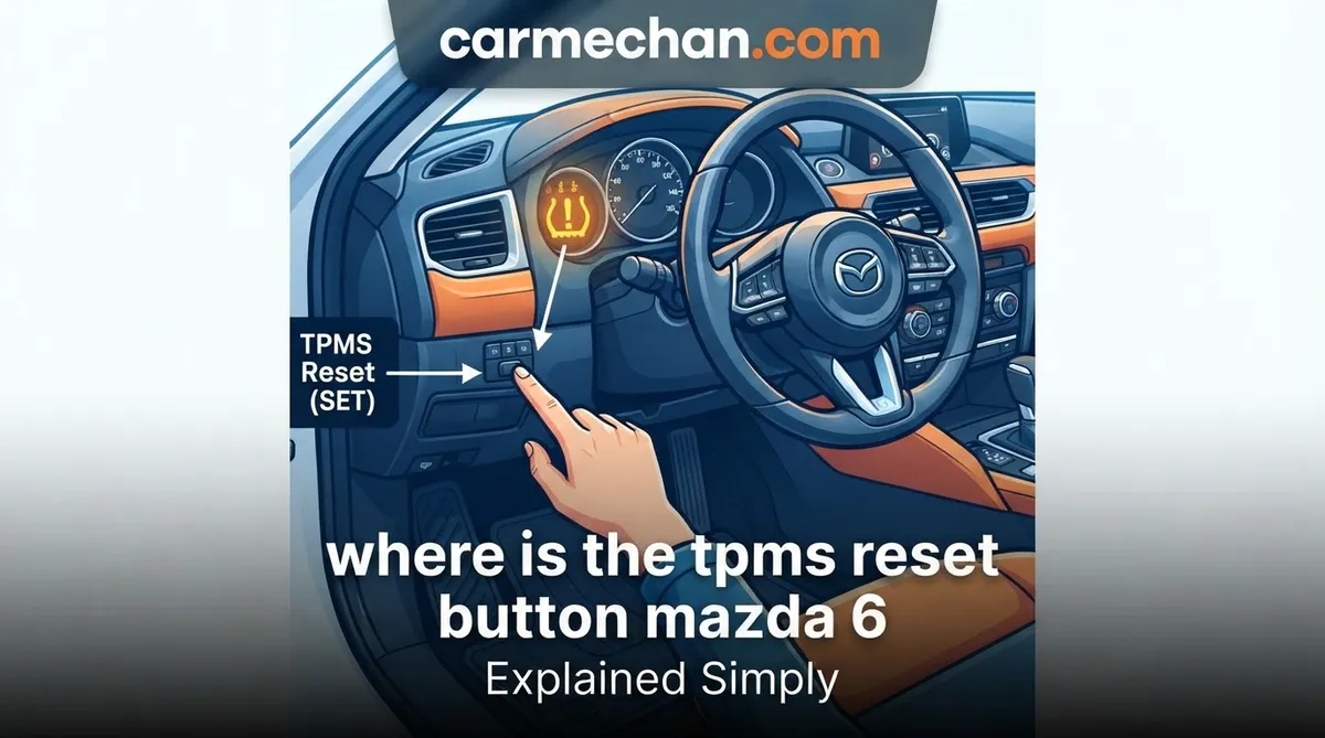 where is the tpms reset button mazda 6