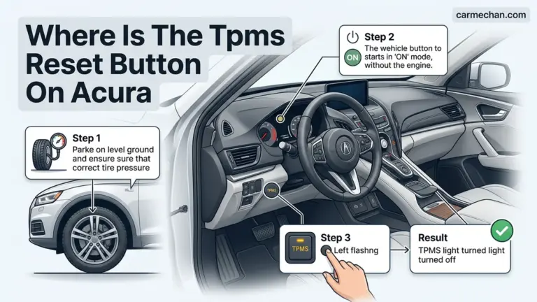 Where Is the TPMS Reset Button on Acura RDX 2026