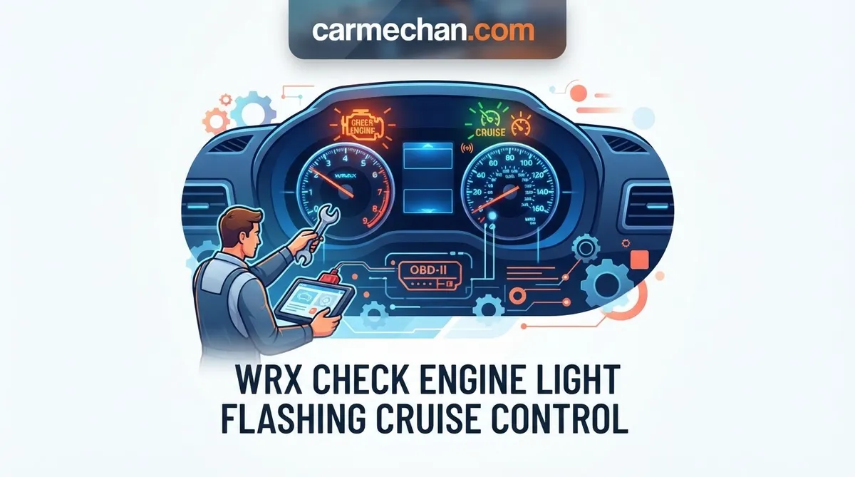 wrx check engine light flashing cruise control