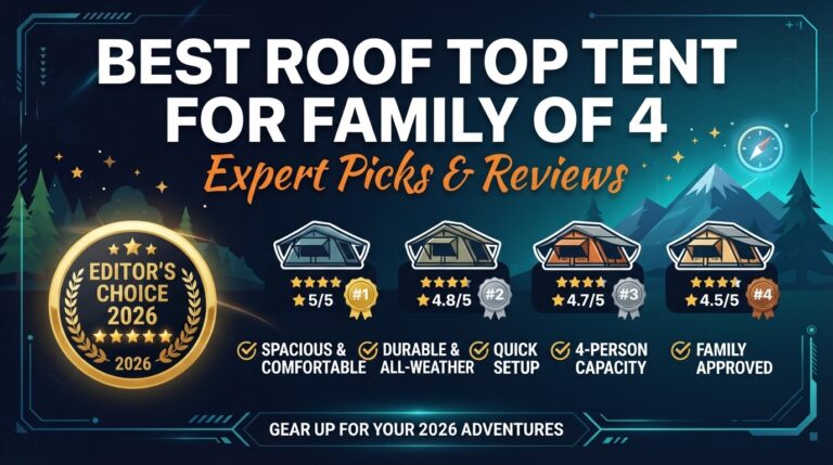 7 Best Roof Top Tent For Family Of 4: Top Rated 2026