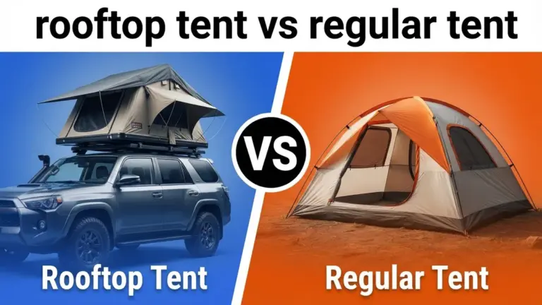 Rooftop Tent vs Regular Tent side-by-side comparison